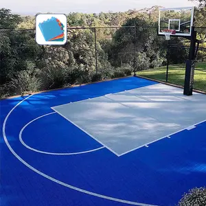 Campo sportivo all'aperto ad incastro piastrelle da tennis portatili da basket pavimento interno elastico da pavimento da basket