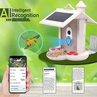 Mangeoire à oiseaux à reconnaissance IA, à énergie solaire, faible consommation, caméra étanche, observateur d'oiseaux intelligent – Meilleures ventes