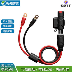 Adaptador de Corriente para Batería de Coche con Portafusibles, Terminales de Anillo, Cableado Automotriz de 12V, Aislamiento de PVC con Núcleo de Cobre de 300 mm - Product Image 2