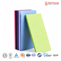 Matériau absorbant le son, panneau acoustique en feutre PET de 20 mm, panneau acoustique en fibre de polyester recyclée écologique