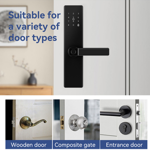 Kasman-Ensemble de serrures de porte en bois numérisées, clé intérieure, serrure numérique intelligente pour porte en bois - Product Image 4