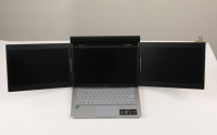 Moniteur triple pour ordinateur portable en gros, écran supplémentaire pour ordinateur portable, moniteur portable
