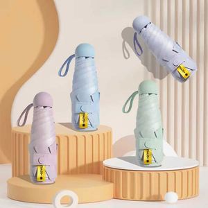 ร่มพับ 5 ตอน ขนาดพกพา 6 ซี่โครง/8 ซี่โครง  วัสดุไฟเบอร์กลาส ป้องกันรังสียูวี  รับสกรีนโลโก้  กันฝน กันน้ำ - Product Image 2