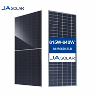 Modules solaires bifaciaux à double vitrage de type N JA JAM66D45 LB 615w-640w