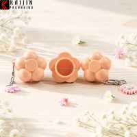 Bahan Kemasan Kosmetik Bentuk Bunga dengan Botol Krim Jar Lip Film Gantung, Botol Kosong Terpisah, Kemasan Kreatif