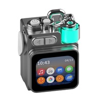 Haut-parleur sans fil portable tendance K15 DK08 avec écran métallique, lumière ambiante LED et contrôle par application – Mini appareil audio