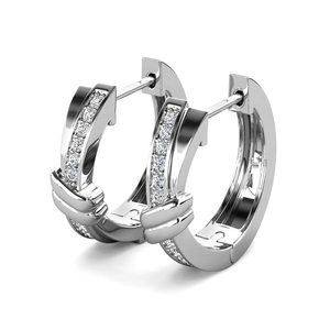Luxe Daisini Oorringen Verfraaid Met <span class=keywords><strong>Swarovski</strong></span> Kristallen Vrouwen Sterling Zilver 925 Sieraden <span class=keywords><strong>18K</strong></span> Verguld Accessoire - Product Image 2