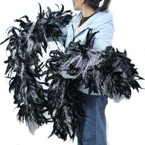 Plumas <span class=keywords><strong>de</strong></span> Gallo Teñidas <span class=keywords><strong>para</strong></span> Manualidades, Decoración <span class=keywords><strong>de</strong></span> Samba Boa, <span class=keywords><strong>para</strong></span> Bodas, Carnavales, Fiestas, Estilo Natural, <span class=keywords><strong>2</strong></span> <span class=keywords><strong>Metros</strong></span> - Product Image 2