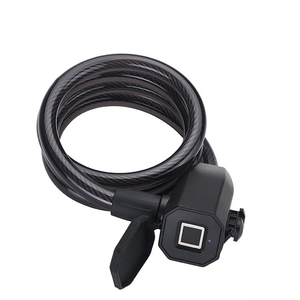 YH3389 Vente en gros Verrou de vélo intelligent IP65 étanche avec <span class=keywords><strong>empreinte</strong></span> digitale, antivol, câble, sans clé, 10 empreintes digitales - Product Image 2