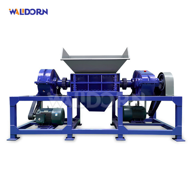E-Waste PCB and Electronic Component Dismantling Pre-Shredder Double Shaft Shredder Machine
