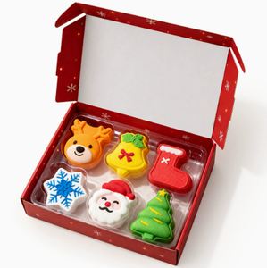 <b>Christmas</b> Bath Bombs Mixed Shapes Gift <b>Box</b> Cute Natural Handmade BATHING Fizzies - Product Image 3