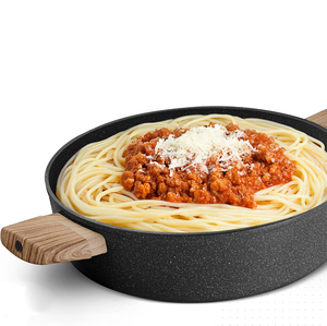 High Quality Modern Style Induction Ready Soup <b>Pots</b> Casserole Ceramic Non-Stick Forged Cookware Shallow Casserole - Product Image 5