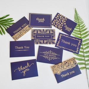 <span class=keywords><strong>Carte</strong></span> de visite classique bleu foncé avec estampage à chaud, <span class=keywords><strong>carte</strong></span> de remerciement plié<span class=keywords><strong>e</strong></span> en deux avec enveloppe blanche, <span class=keywords><strong>carte</strong></span> <span class=keywords><strong>postale</strong></span> vintage - Product Image 2