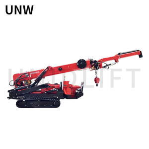 Trung Quốc nhà máy 2ton Crawler Spider Crane với thủy lực bùng nổ Lift bay JIB Telescopic nhỏ Spider Crane để bán - Product Image 1