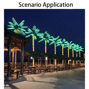 Luce Decorativa <span class=keywords><strong>LED</strong></span> 3D a Forma di Palma di Cocco IP65 in PVC per Esterni, per Decorazioni Natalizie, Halloween, Matrimoni e Strade - Product Image 5