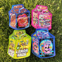 3,5G 7G 14G 28G 1 Pond Op maat bedrukte plastic stand-up doypack zakjes geurdicht 3,5 gram Mylar zakjes