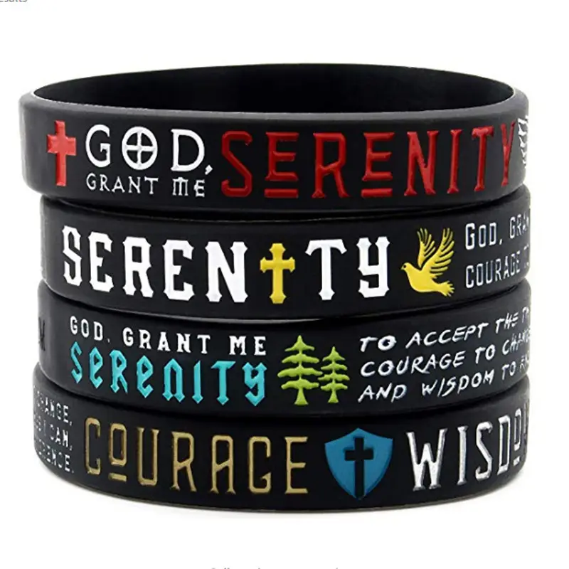 Zooying-Bracelets de la Bible de la prière du seigneur, versets de la bible, paquet en gros de Bracelets religieux en Silicone