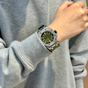 Nuevo Reloj Mecánico de Lujo de Alta Calidad, 100 Bar Resistente al Agua, 42 mm, Movimiento ETA, Reserva de Energía, Esfera Verde Luminosa, Correa de Goma, Super Diving - Product Image 3