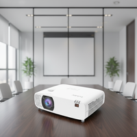 Projecteur laser 3LCD 4K haute luminosité pour les entreprises, l'éducation et les grands espaces, mise au point manuelle, 4K, haut-parleurs intégrés, 5500-6000 lumens