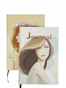 Trường hợp tùy chỉnh ràng buộc Chất lượng cao giấy máy tính xách tay thiết kế cảm xúc tự tình yêu màu đen Cô Gái lòng tốt cá nhân cầu nguyện Tạp Chí - Product Image 2