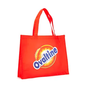 Packaging shopping non-woven fabric tote bags reusable recycled pp non-woven shopping bags