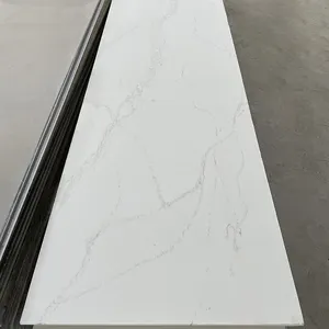 Calacatta Marmer-Look Solid Surface Stone Lakens Faux Marmeren Steen Voor Keuken Teller