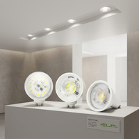 100 °   Foco LED GU10 con ángulo de haz de 6W 540lm 3000K-10000K 110-130V LI-DOB para museo, galería, comercio y hogar