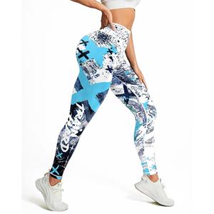Leggings de yoga taille haute pour femmes, design punk élégant, taille élastique, respirant, extensible, rehaussement des hanches pour la course à pied, l'entraînement, approvisionnement ODM - Product Image 3
