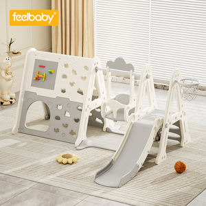 Feelbaby <span class=keywords><strong>Jeu</strong></span> <span class=keywords><strong>d</strong></span>'<span class=keywords><strong>escalade</strong></span> multifonctionnel <span class=keywords><strong>pour</strong></span> aire de jeux intérieure <span class=keywords><strong>pour</strong></span> enfants Toboggan en plastique <span class=keywords><strong>pour</strong></span> bébé avec balançoire en matériau PE <span class=keywords><strong>pour</strong></span> les occasions de jardin - Product Image 1