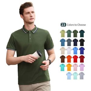 Camisetas Polo de Poliéster de Secado Rápido de 200g con Logotipo Personalizado, Unisex, para Golf, Pesca, Senderismo, Actividades al Aire Libre, Elásticas, Antiarrugas, Lisas - Product Image 1