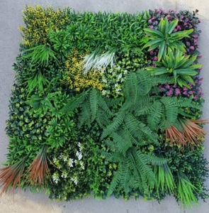 Panneau de haie artificielle en plastique PE avec <span class=keywords><strong>mini</strong></span> fleurs, résistant aux UV, écologique et durable pour la décoration de la maison et du bureau - Product Image 6