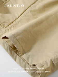 Pantalones cortos holgados para hombre, prendas de vestir de verano 2024, Estilo funcional, ropa de trabajo multibolsillo de Color sólido - Product Image 4