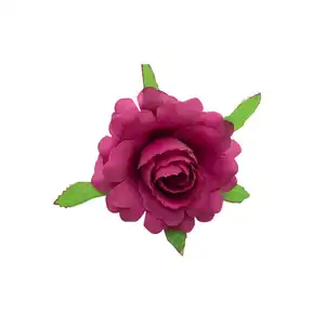 Penjualan terlaris pabrikan Cina bunga buatan kuncup kecil hati mawar simulasi bunga mawar plastik kuncup mawar Sepals kepala bunga