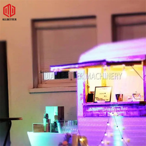 Remorque de nourriture Vintage de <span class=keywords><strong>Bar</strong></span> Mobile chariot de Hot-Dog chariot de bonbons camion de Tacos remorque de nourriture chariot de crème glacée entièrement équipé - Product Image 4