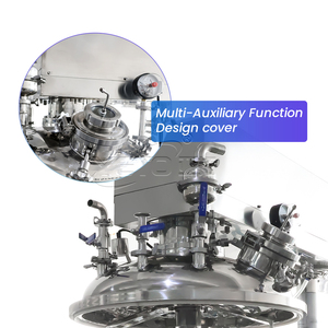 YETO 200L levage sanitaire en acier inoxydable émulsifiant sous vide homogénéisateur crème cosmétique équipement de mélange - Product Image 3