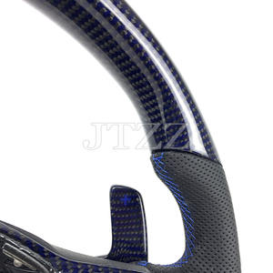 Volant en Fibre de Carbone Amélioré avec Palettes de Changement de Vitesse pour Volkswagen <span class=keywords><strong>Golf</strong></span> MK8 R GTI <span class=keywords><strong>GTD</strong></span> Tiguan 2019 2020 <span class=keywords><strong>2021</strong></span> 2022 2023 2024 - Product Image 4