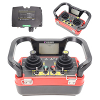 Télécommande de grue sans fil étanche personnalisable pour l'extérieur, dotée d'un joystick universel de type croisé et d'un écran LED