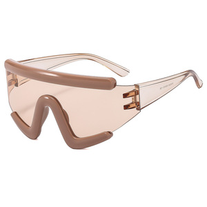 Viviblook Z417AS01 Women Sunglasses New Street Vacation <b>Large</b> <b>Frame</b> Windproof Riding Glasses Outdoor Skiing Sunglasses - Product Image 5