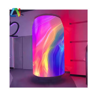 Layar LED Produk Baru dengan Kulkas, Layar Iklan Definisi Tinggi, Layar Botol LED Pintar, Layar Silinder untuk Display Kulkas