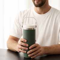 Gobelet isotherme premium de 20 oz avec double paroi et couvercle sécurisé, tasse de voyage de 30 oz pour café, thé, eau et jus