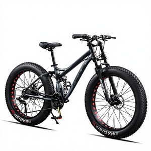 Bicicleta de Montaña para Adultos, para Cross-Country, Playa y Nieve, con Ruedas de 24/26 Pulgadas, Multivelocidad, Cuadro con Suspensión Delantera/Trasera - Product Image 1