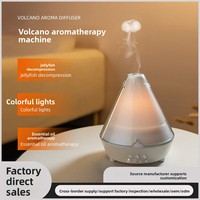 Diffuseur d'aromathérapie multi-jets en forme de méduse, pour usage domestique et commercial, alimenté par USB, ultra-silencieux, avec minuterie, brume épaisse, anneau de fumée et flamme colorée