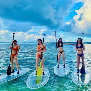 Lucidomes clear SUP Paddle Board Ocean Surfing Paddle sit <span class=keywords><strong>remo</strong></span> <span class=keywords><strong>de</strong></span> alta calidad Stand Up <span class=keywords><strong>remo</strong></span> popular - Product Image 1