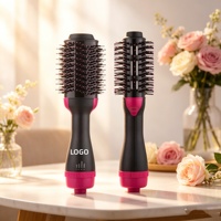 Brosse Soufflante Chauffante Portable 110V-240V la Plus Vendue – Sèche-Cheveux, Coiffeur et Volumateur en un Seul Coup