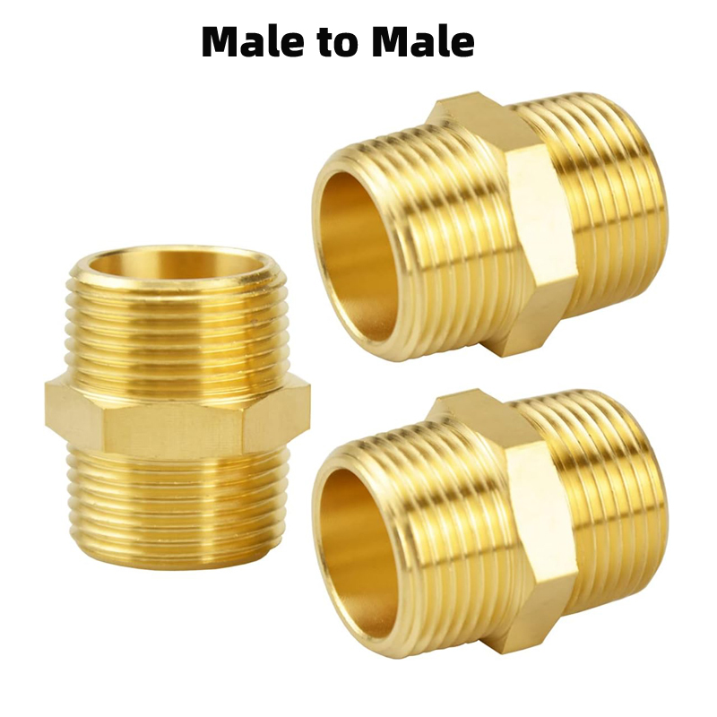 Uxcell 15-Pack Brass Hex Locknuts – 1/8BSP Female Thread Pipe Fittings For Secure Plumbing Connections