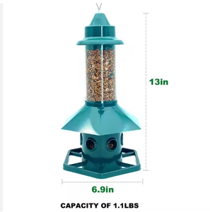 Alimentador de <span class=keywords><strong>pájaros</strong></span> <span class=keywords><strong>para</strong></span> mascotas al aire libre, alimentador de <span class=keywords><strong>pájaros</strong></span> colgante a presión inteligente <span class=keywords><strong>para</strong></span> jardín, alimento de semillas, alimentador de <span class=keywords><strong>pájaros</strong></span> salvajes - Product Image 6