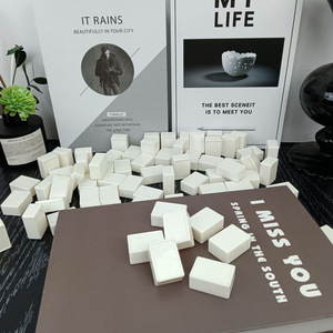 Board Game Customizable DIY <b>Plastic</b> <b>Blocks</b> Mahjong Accessories Children's Educational Toys Stock Cross-Border Bagged Packaging - Product Image 2