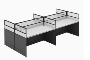 Escritorio de Computadora Moderno con Pantalla Cuádruple Doble, Combinación de Silla y Escritorio, Muebles de Oficina Convertibles de Acero y Hierro para Uso en el Hogar, la Escuela y Hoteles - Product Image 5