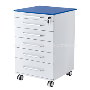 Stainless Steel Storage Cabinet 5 <b>Drawer</b> With Glass Top Hospital Cabinet - Product Image 3