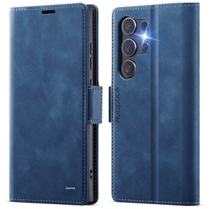 Étui <span class=keywords><strong>de</strong></span> téléphone en cuir <span class=keywords><strong>de</strong></span> luxe pour <span class=keywords><strong>Samsung</strong></span> Galaxy S25 Ultra S24 S23 A56, fermeture magnétique, <span class=keywords><strong>protection</strong></span> RFID, étui rabattable - Product Image 5